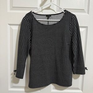 Black and white sweater